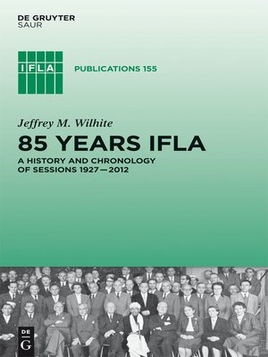 cover image of 85 Years IFLA